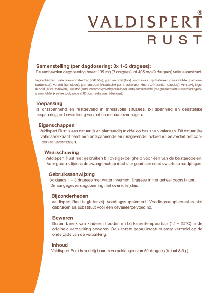 Rust Tabletten afbeelding van document #1, gebruiksaanwijzing